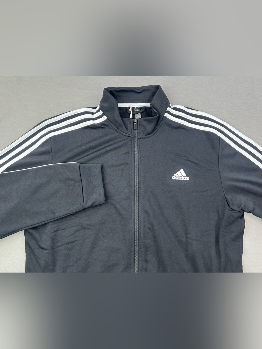 ADIDAS 3 STRIPES TRICOT FULL ZIP TRACK JACKET